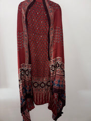 Handworked natural dye pure modal silk top and dupatta 2 piece set